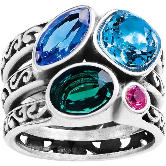 NWT New Brighton Elora Gems Vitrail Ring Size 6 Retired Rare